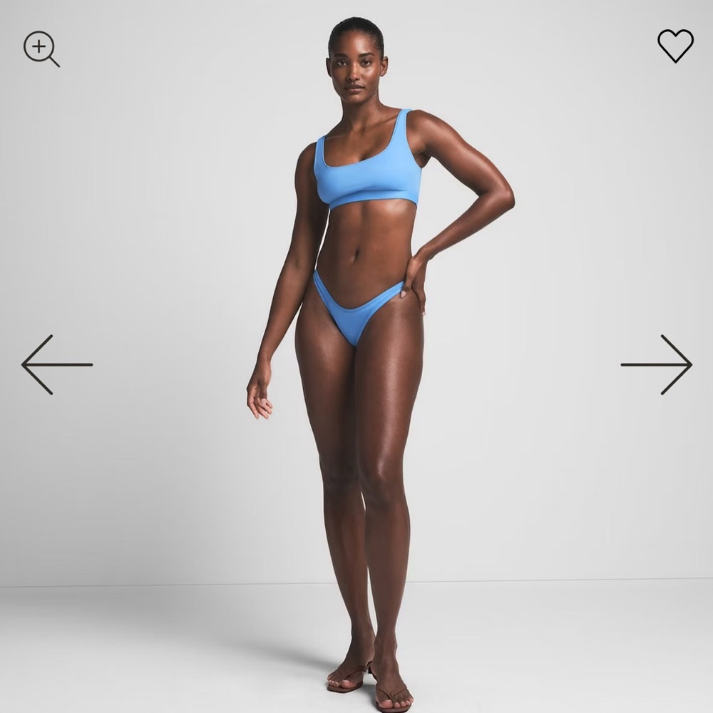 SKIMS Tank Bikini TOP in L Tide